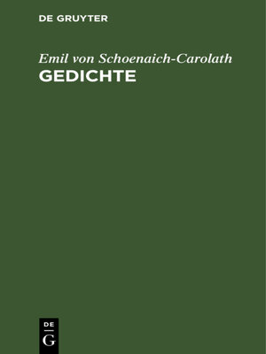 cover image of Gedichte